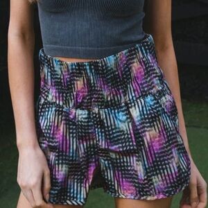Free People FP Movement The Way Home Shorts, Euphoria Print NWOT Size Medium